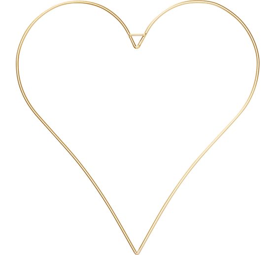 Anello in metallo "Cuore", Dorato