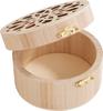 Scatola di legno rotonda VBS "Ornamento floreale"
