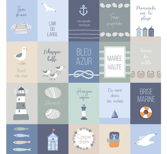 Set di carta "Mar&eacute;e Haute"