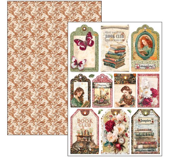 Set di carta "Book Lovers"