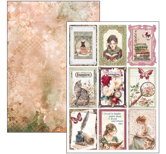 Set di carta "Book Lovers"