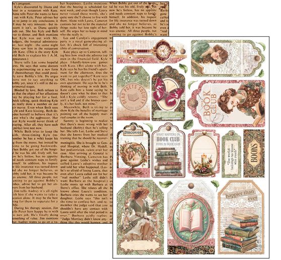 Set di carta "Book Lovers"