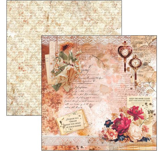 Carta per scrapbook "Book Lovers"