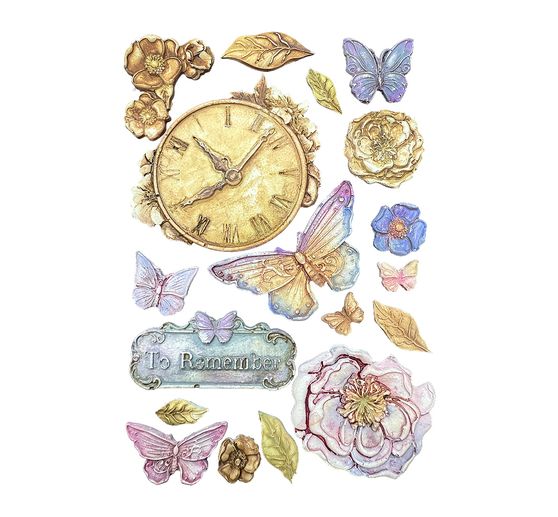 Stampo in silicone A5 "Quiet Days - Clock"