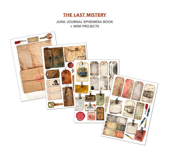 Junk Journal & Ephemera Book "The Last Mystery"