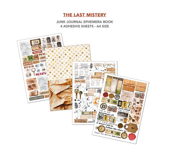 Junk Journal & Ephemera Book "The Last Mystery"