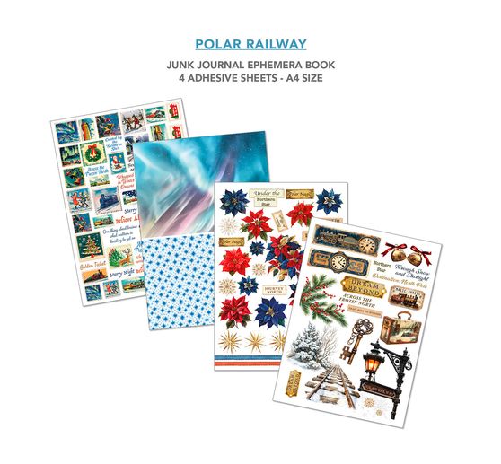 Junk Journal & Ephemera Book "Polar Railway"