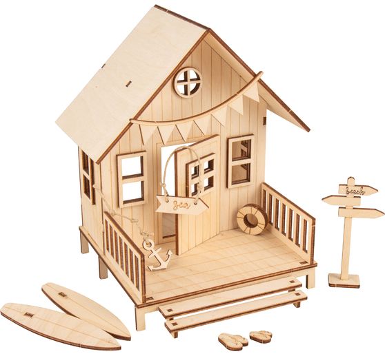 Wooden building kit "Beach house"