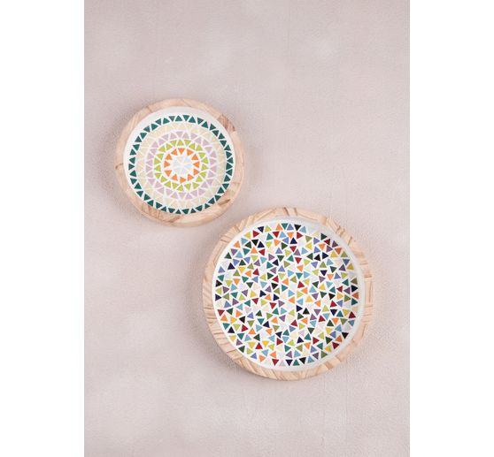 Mosaico di vetro "Triangle", miscela colorata