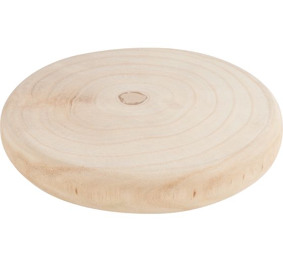 Wooden disc "Round", white washed