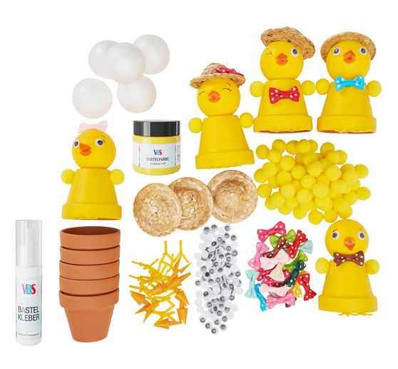 VBS Craft kit "Terracotta pot chicks"
