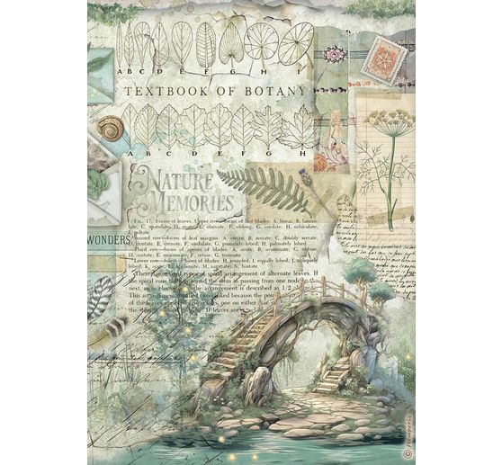 Motif straw silk assortment "Herbarium Silvae", set of 6