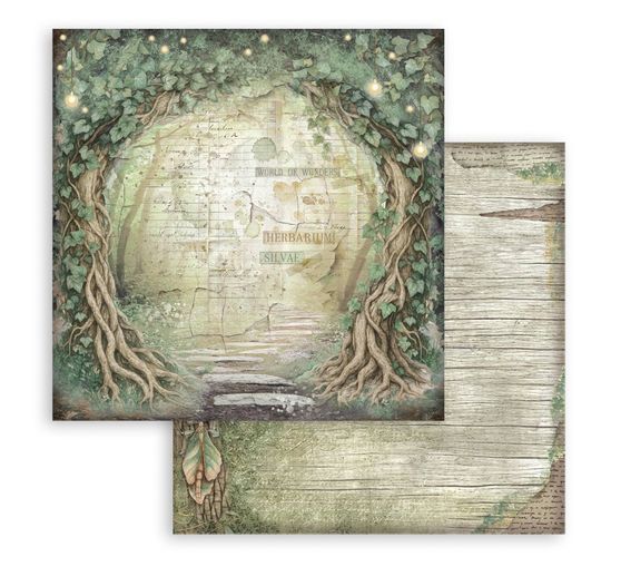 Blocco di scrapbook "Herbarium Silvae Backgrounds"