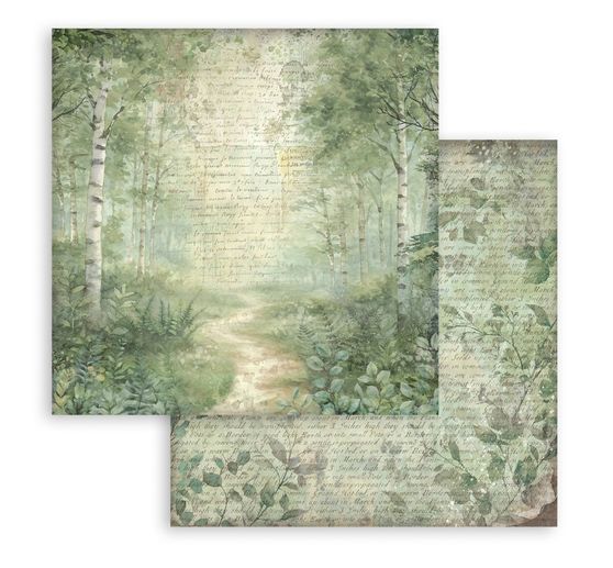 Blocco di scrapbook "Herbarium Silvae Backgrounds"