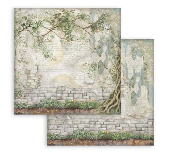 Blocco di scrapbook "Herbarium Silvae Backgrounds"