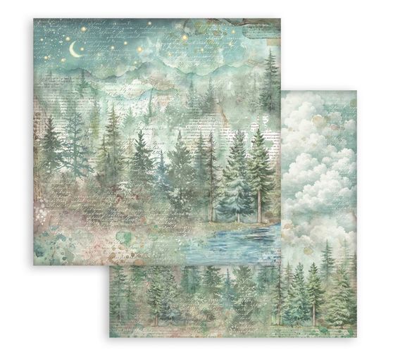 Blocco di scrapbook "Herbarium Silvae Backgrounds"