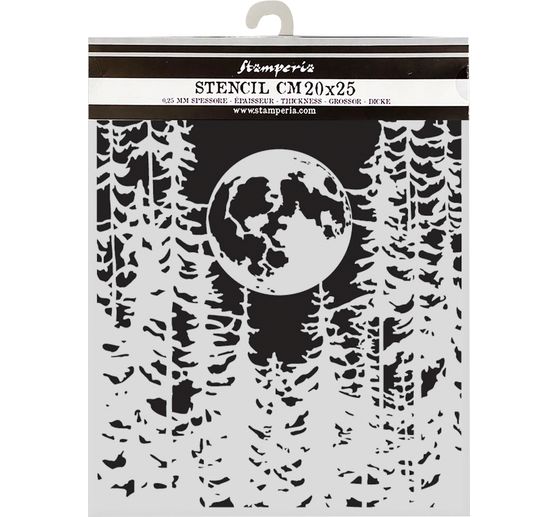 Stencil "Herbarium Silvae - Moon In The Forest"