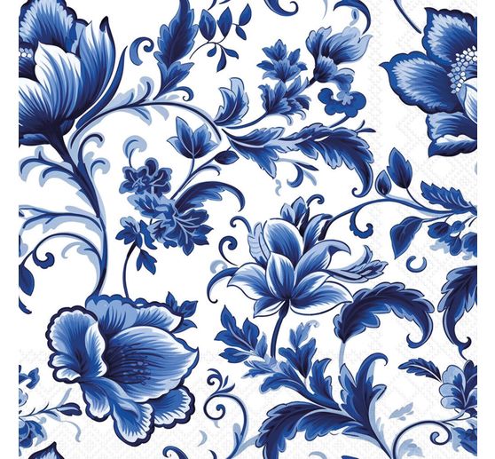 Tovagliolo "Delft blue Florals"