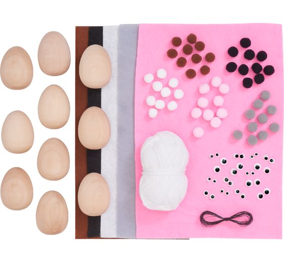 VBS Craft kit decoration pendants "Egg bunnies"