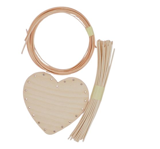 Kit per lavoretti rattan VBS "Cestino cuore"