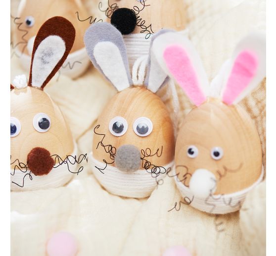 VBS Craft kit decoration pendants "Egg bunnies"