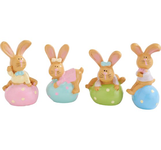 VBS Rabbits on egg, set of 4