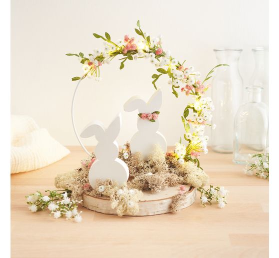 Anello in metallo "Circle", bianco