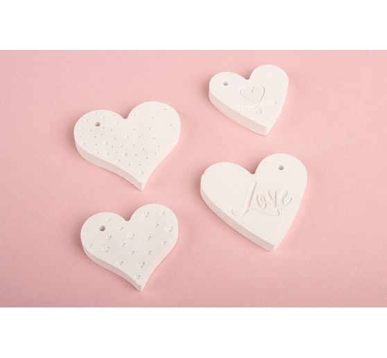 Set di stampo per colata in silicone pendenti decorativi "Love", 4 motivi