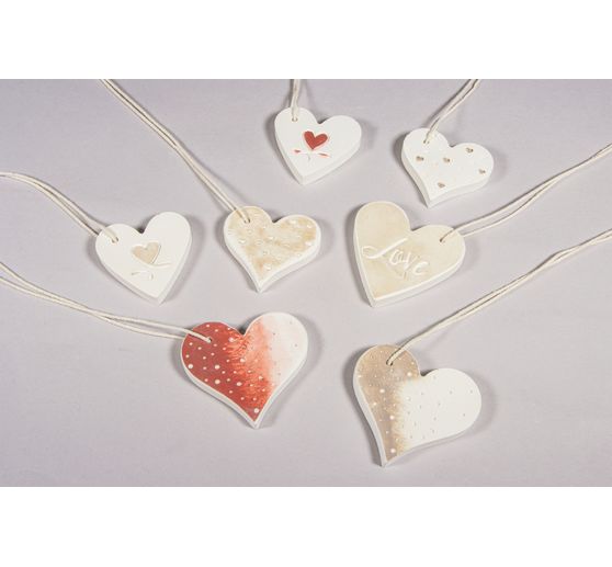 Set di stampo per colata in silicone pendenti decorativi "Love", 4 motivi