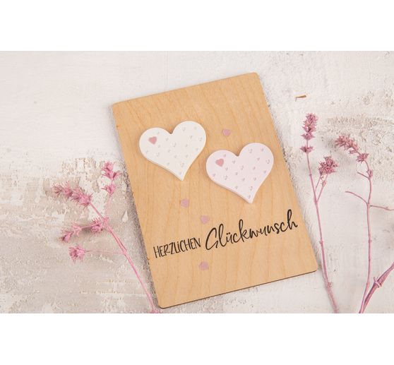 Set di stampo per colata in silicone pendenti decorativi "Love", 4 motivi