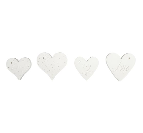 Set di stampo per colata in silicone pendenti decorativi "Love", 4 motivi