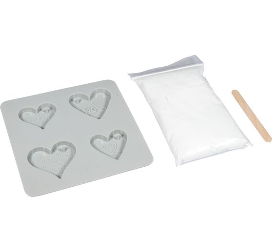 Set di stampo per colata in silicone pendenti decorativi "Love", 4 motivi