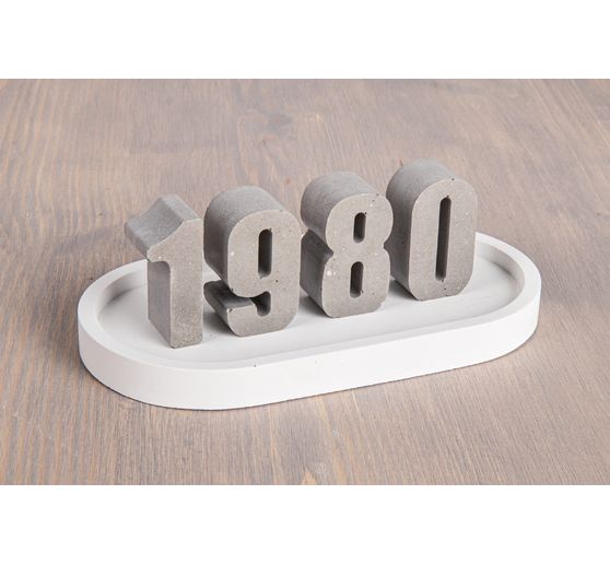 Silicone casting mould set "ABC & 0-9"