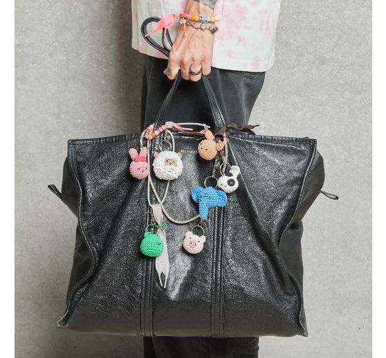 Set per uncinetto di portachiavi Ricorumi "Animals"