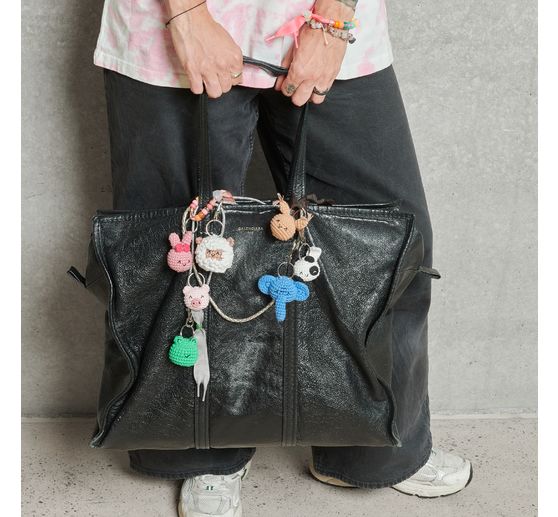 Set per uncinetto di portachiavi Ricorumi "Animals"