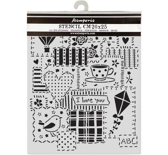 Stencil "Family - Patchwork"