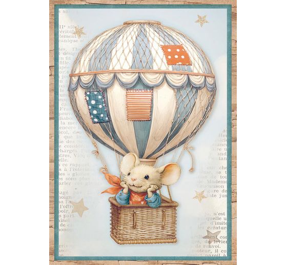 Motivo in paglia di seta assortimento "Family", set di 8 pezzi