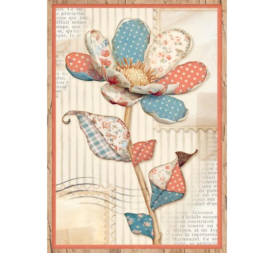 Motivo in paglia di seta assortimento "Family", set di 8 pezzi