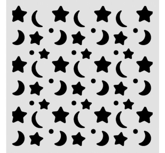Stencil "Baby - Star and Moon"
