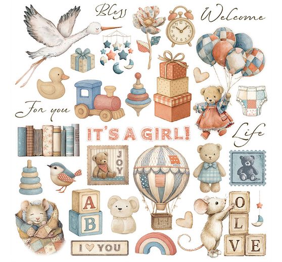 Rub On assortment "Baby"