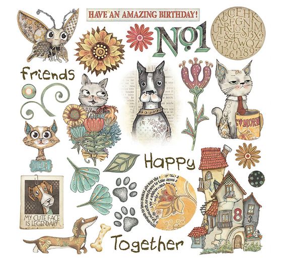 Assortimento di Rub On "Furry Friends"