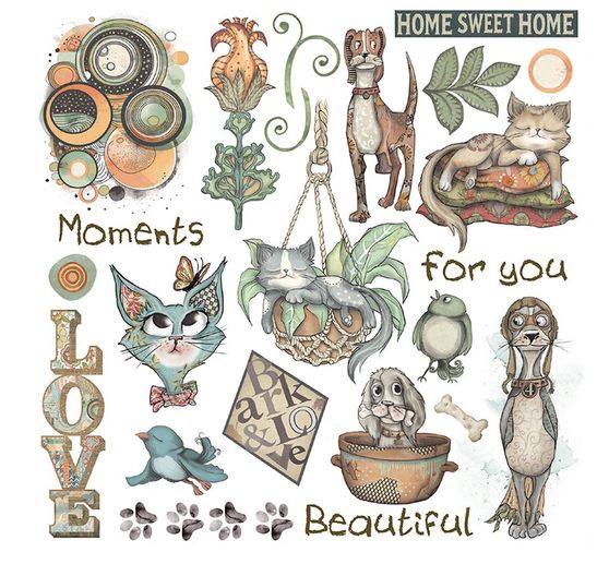 Assortimento di Rub On "Furry Friends"