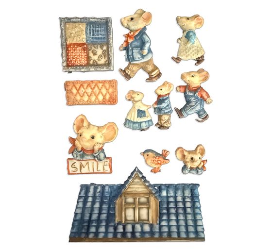 Stampo in silicone A5 "Family", Mice