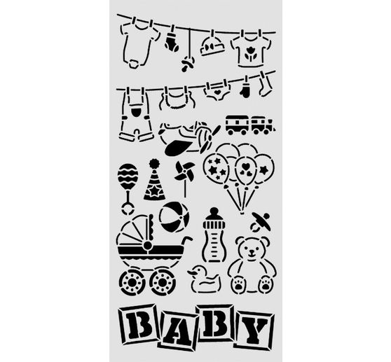 Stencil "Baby - Elements"