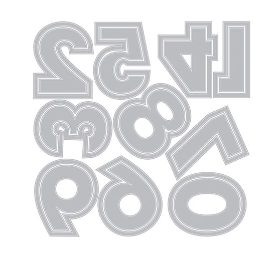 Sizzix Thinlits Punching template "Numbers by 49 and Market"