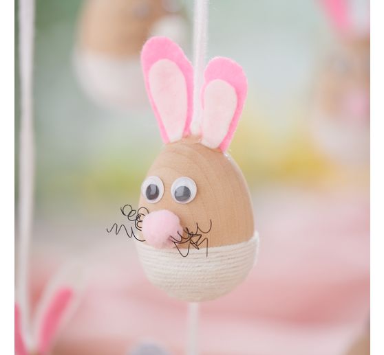 Kit per lavoretti pendenti decorativi VBS "Uovo coniglio"