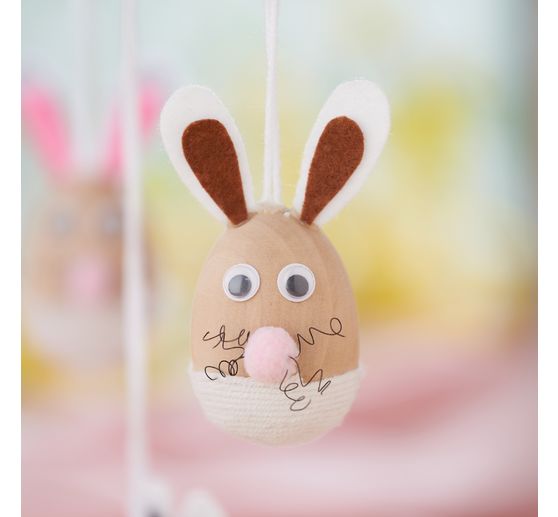 Kit per lavoretti pendenti decorativi VBS "Uovo coniglio"