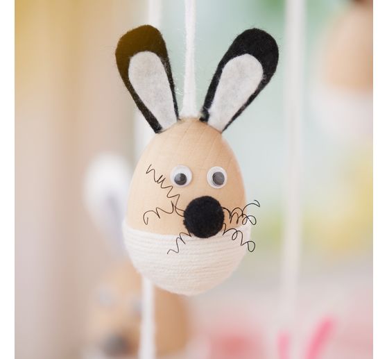 Kit per lavoretti pendenti decorativi VBS "Uovo coniglio"
