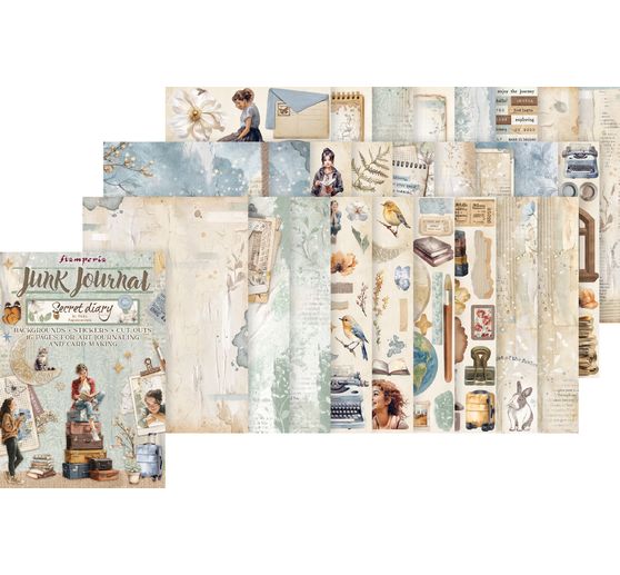 Junk Journal Book "Secret Diary"