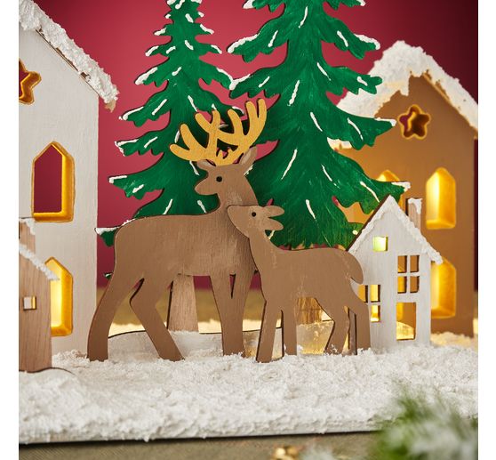 VBS Wooden silhouettes with window "Christmas"